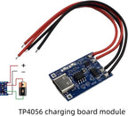 TP4056 Type-C USB Lithium Battery Charger Module with Wire, 5V 1A Protection Board with Dual Protection, 18650 Battery Charging Board with Solderless Wire (3)