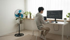 Stand Fan, 3-Speed, 3 Aluminum Blades, Lightweight Design, Powerful Airflow