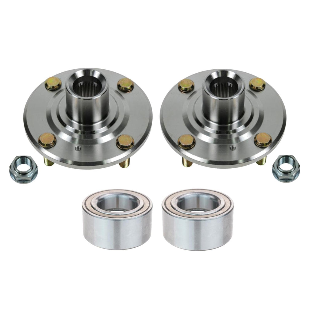 TRQ 2 Piece Front Wheel Bearing & Hub Kit Set