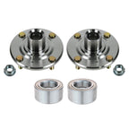 TRQ 2 Piece Front Wheel Bearing & Hub Kit Set