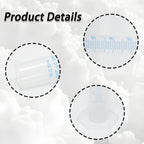 OYWOBET 3Pcs 50ml Clear Plastic Cylinder Measuring Cup, Blue Scale Line