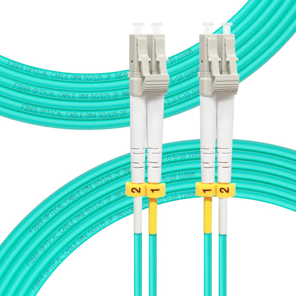 FLYPROFiber- LC to LC Fiber Patch Cable OM4 Multimode 15M/49ft