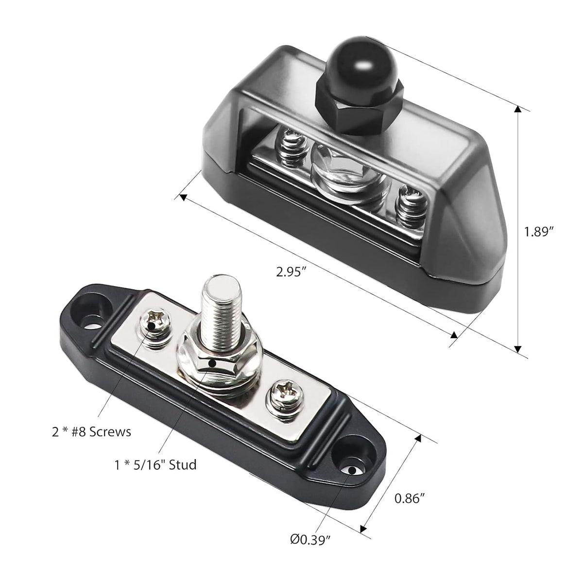 Recoil S12P-516 3 Connection Bus Bar Terminal Power Distribution Block