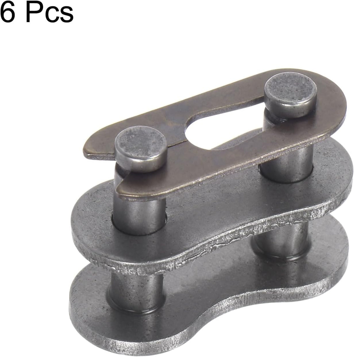 uxcell 6Pcs #40 Chain Master Connector Link Roller, 1/2" Pitch Carbon Steel, Standard Connecting Split Links for 08A Chain