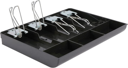 Cash Register Drawer, 4 Bill/3 Coin Market Storage Coin Register, Cash Money Tray Replacement Insert Tray Storage
