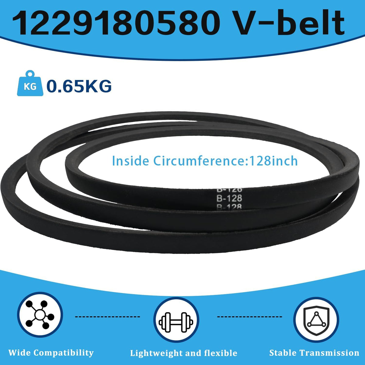 B128 Lawn Mower V-Belt Fit for Toro Wheel Horse Riding Mower