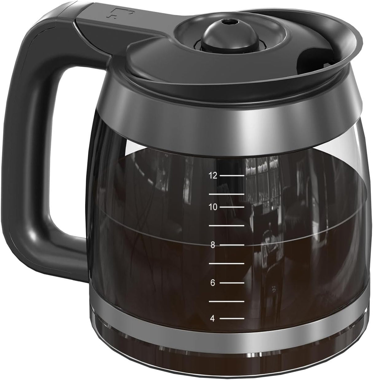 CE251 12-Cup Glass Carafe Pot Replacement Compatible with Ninja Coffee Brewer Maker, Fit Models CE251 CE201 CE201C