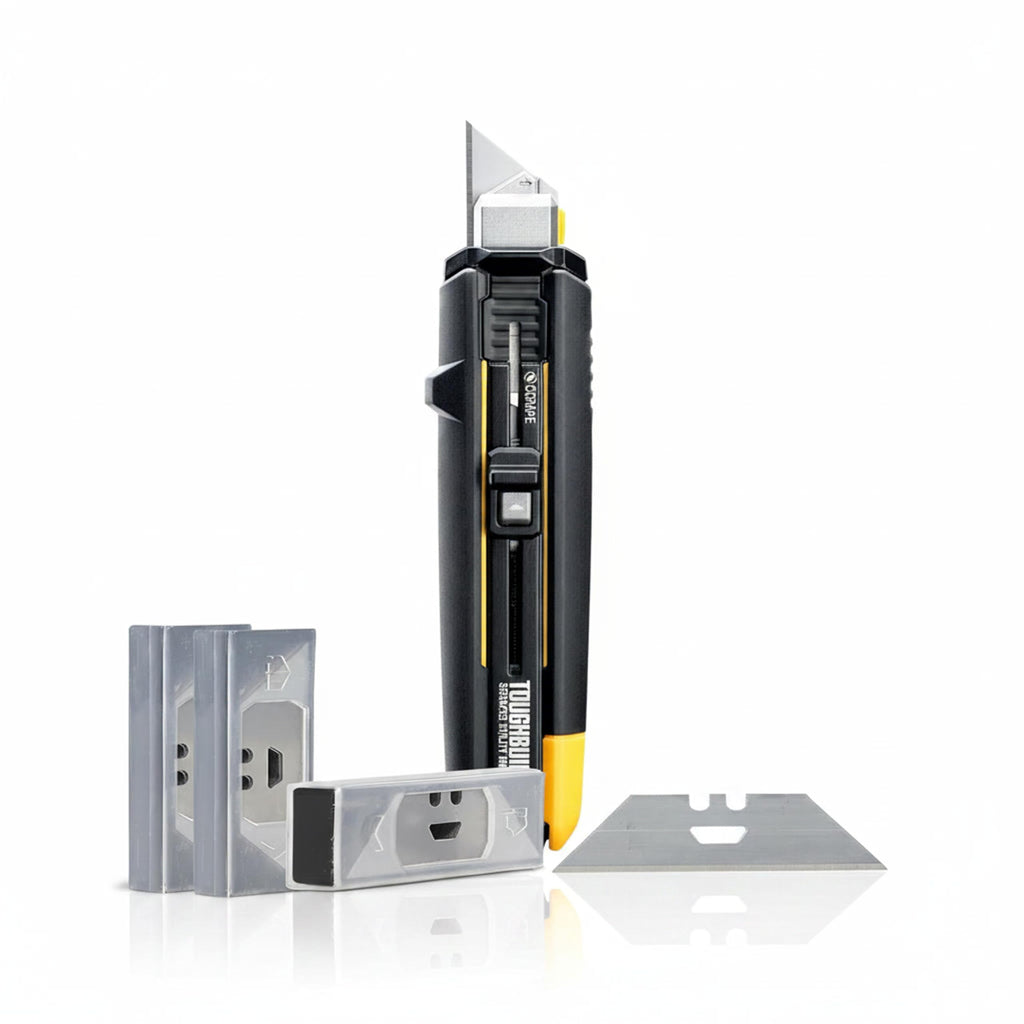 Quick-Change Scraper Utility Knife & 30-Pack Blade Bundle