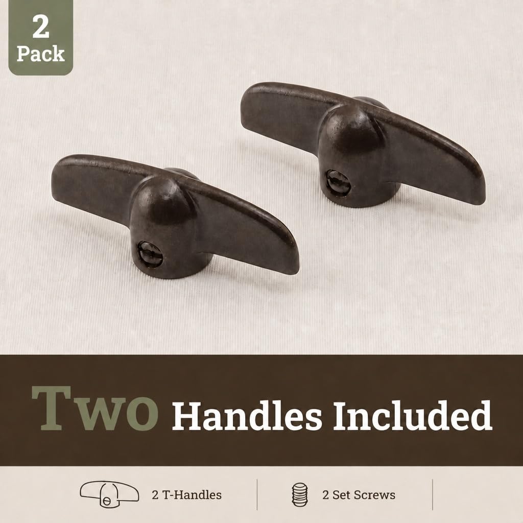 H 3625 3/8 In. Bronze Tee Handle Casement Operator (2 Pack)