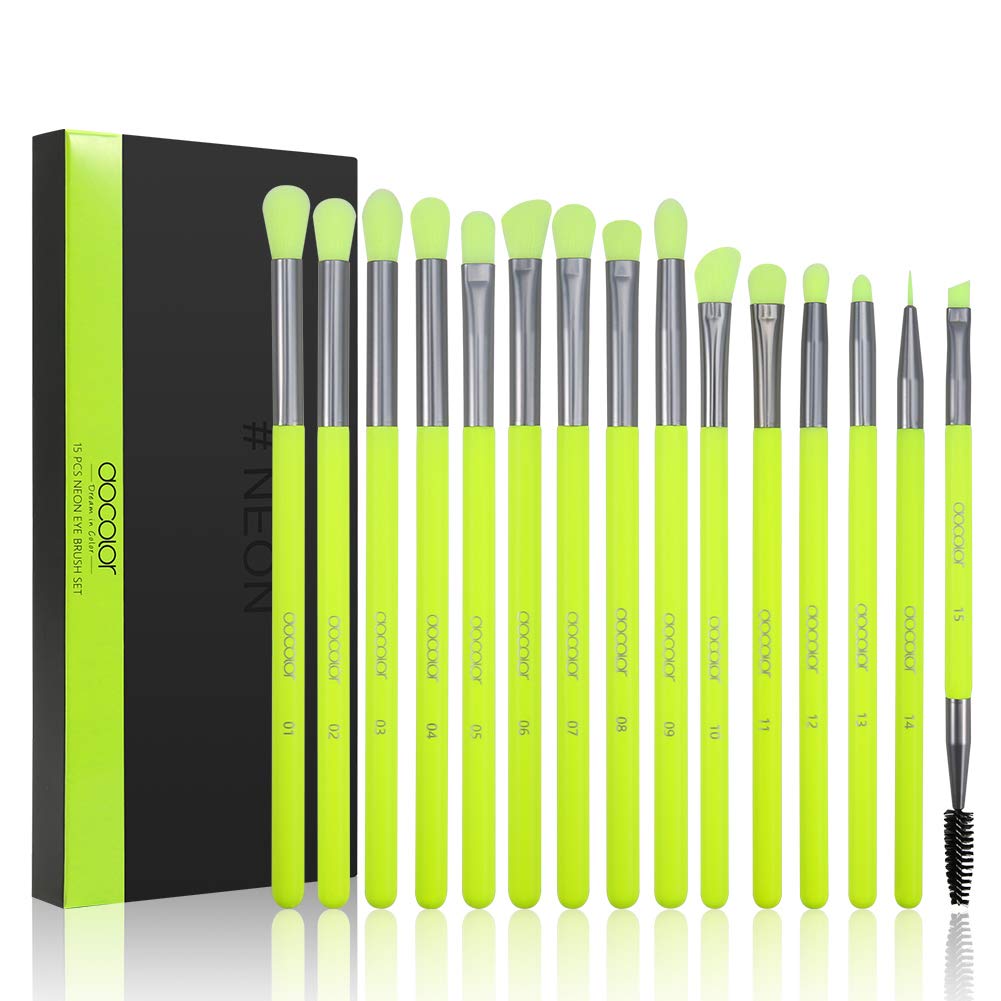 Eyeshadow Brush Set 15Pcs, For Eye Shading, Blending & Detail Work