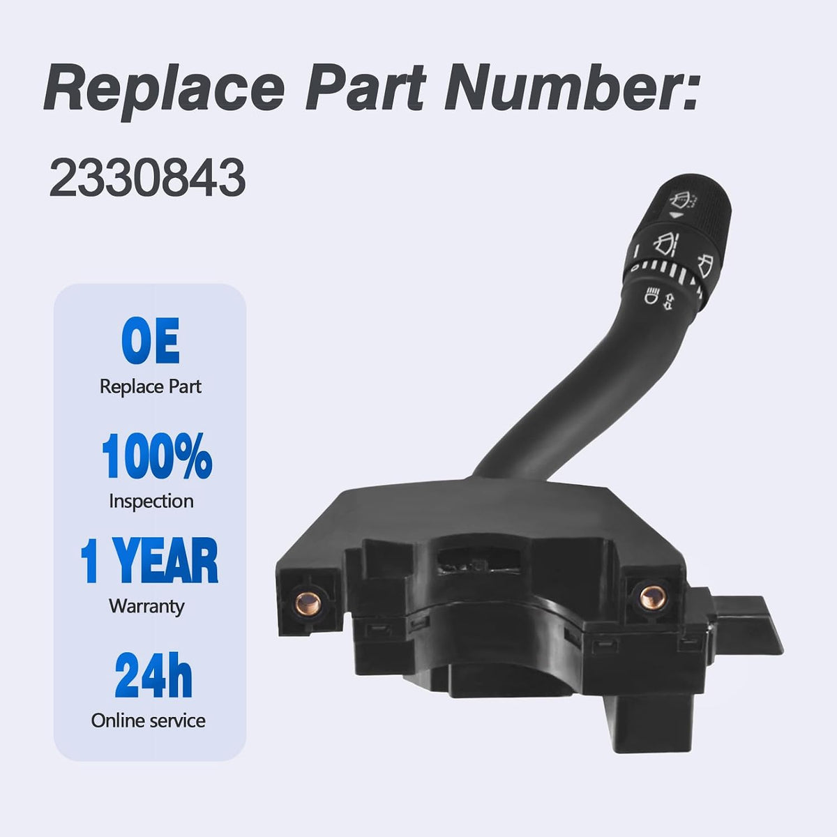 Replace 2330843 Multifunction Switch Assembly Fits for 2002-2007 Ford F250 F350 F450 F550 Super Duty
