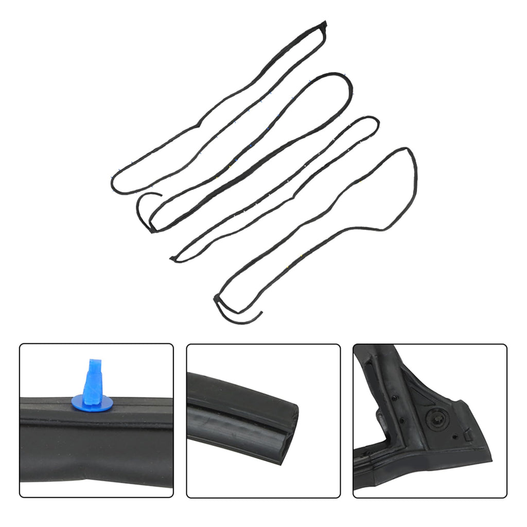 labwork Door Weatherstripping Seal Kit Replacement for CRV 72310-S9A-003