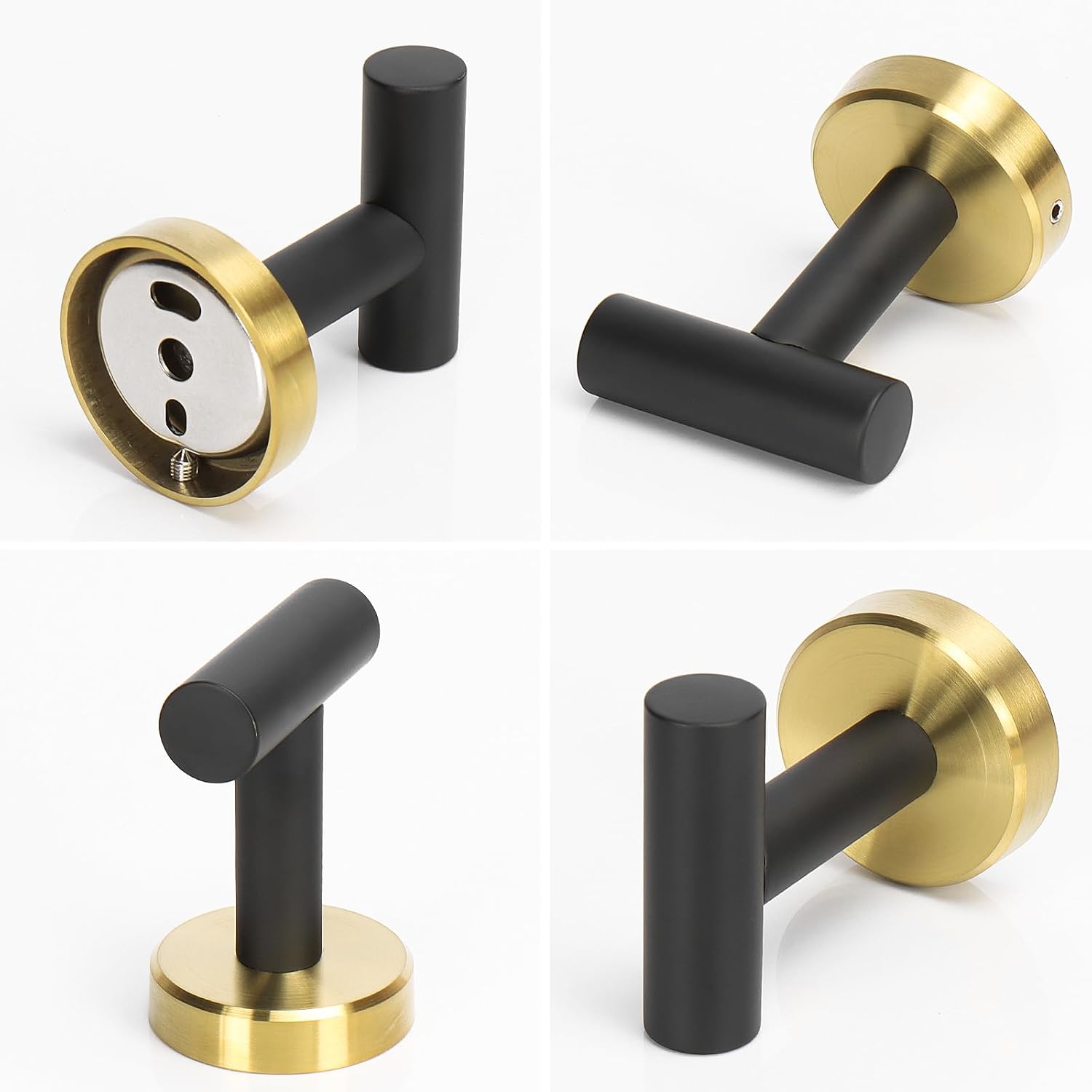 Bath Towel Hooks- SUS 304 Stainless Steel Robe Hook Holder, Heavy Duty Coat Hook for Bathroom Livingroom Hotel