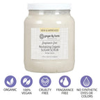 Botanicals Organic Sugar Scrub, 64oz, Fragrance Free