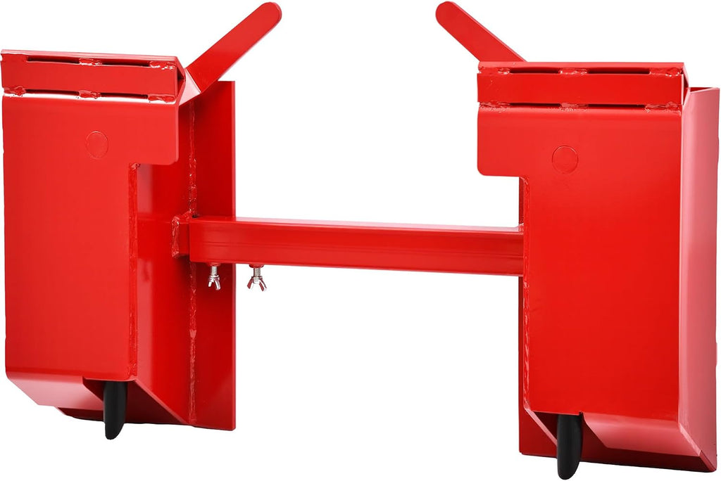 Quick Attach Adapter Skid Steer Attachment for Kubota Bobcat Red | Universal quick attach mount plate & conversion