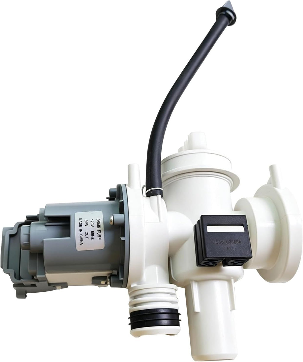DC96-01585L Washer Drain Pump, Replacement for WF210ANW/XAA-04 WF361BVBEWR/A2-01 WF433BTGJWR/A1-00 WF433BTGJWR/A2-00 Washing Machine, compatible with SAM SUNG washing machines