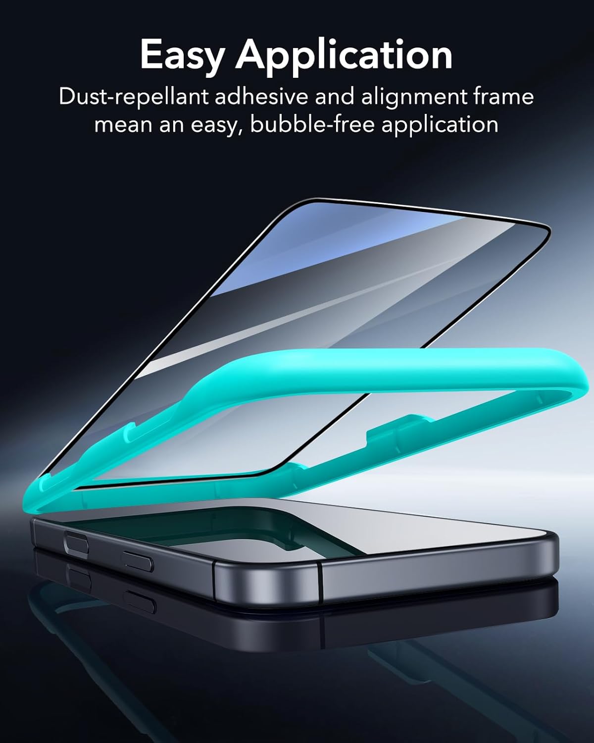 3 Pack for iPhone 17/iPhone 16 Pro Screen Protector, [9H Hardness] [Military Grade Shatterproof] Full Coverage