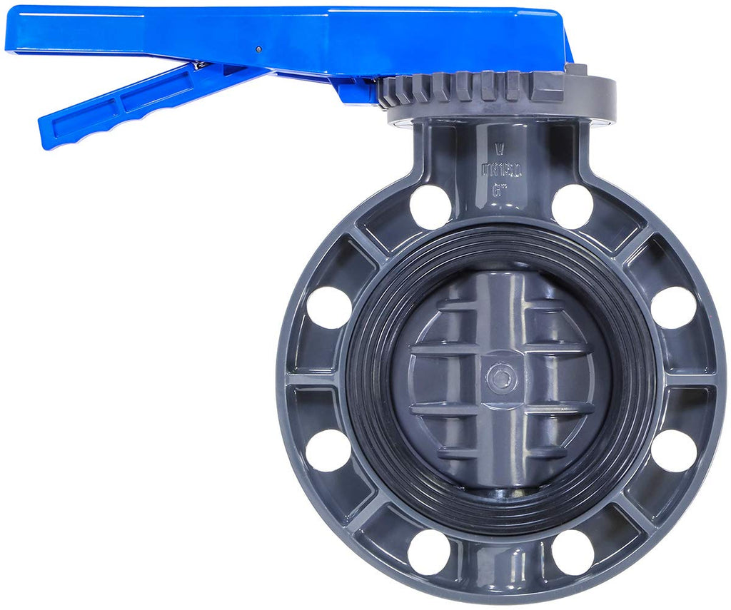 RKLV6B PVC Butterfly Valve, 6"