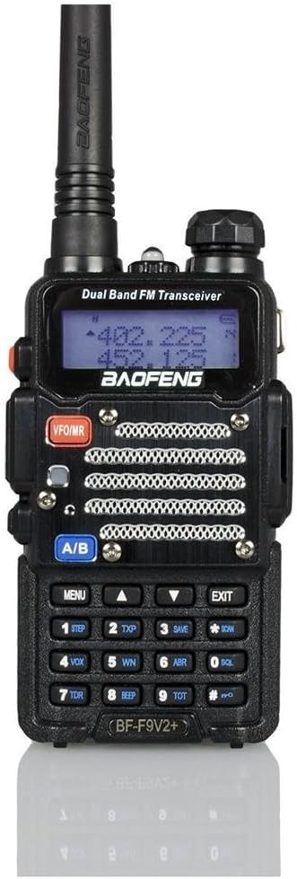 Radio US BF-F9 V2+ 5-Watt Hi-Power Dual-Band 145-155/400-520 MHz Hand Held Ham Radio Two-Way Transceiver - With