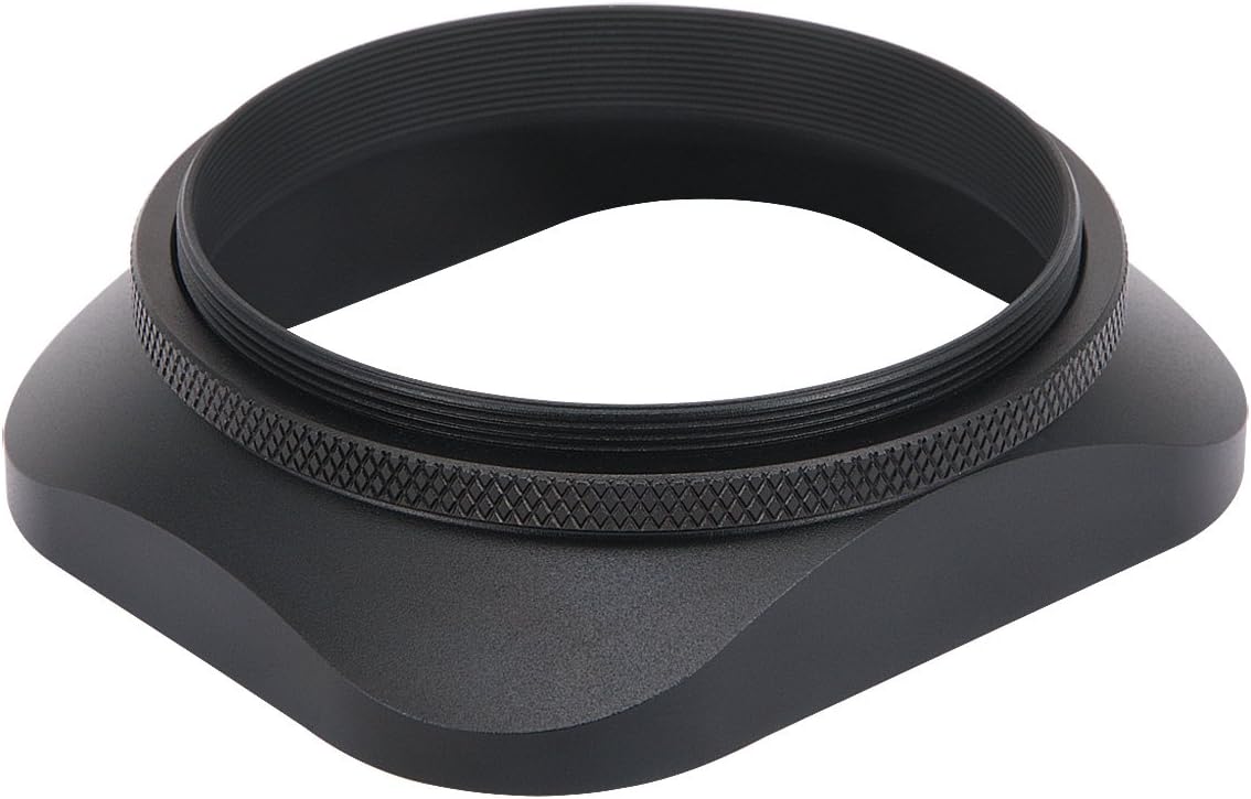 LH-B58T 58mm Square Metal Screw-in Lens Hood with Cap for 58mm Canon Nikon Sony Leica Carl Zeiss Voigtlander Nikkor