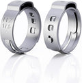50 Pack 1/2 Inch PEX Cinch Clamps Rings, 304 Stainless Steel