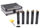 Accusize Industrial Tools 5/8'' 5 Pc Indexable Turning Tool Set, 2380-5102