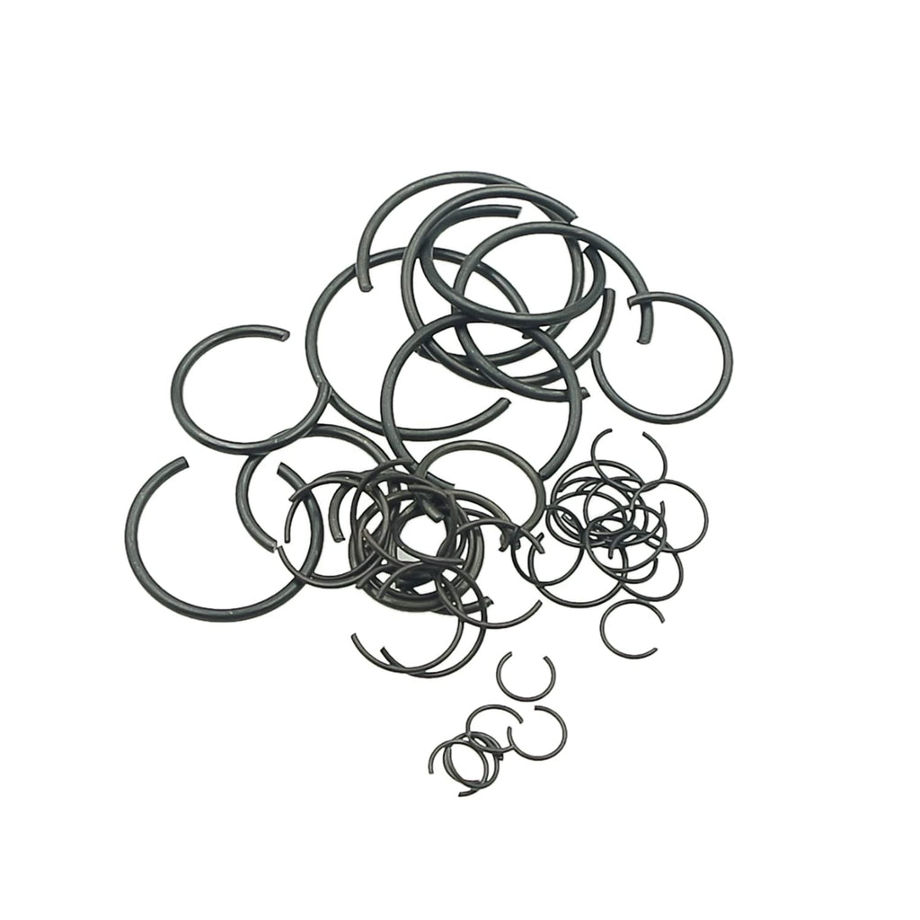 310PCS 14-Sizes 7–30mm Round Wire C-Clips Internal Snap Rings Kit