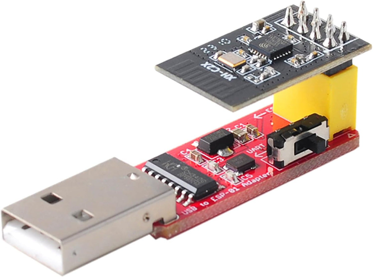 USB to ESP-01S Wireless Adapter Module CH340G Programmer + XH-C2X WiFi BT Module 4mb Flash ESP8684H4 Chip ESP 01S ESP-01S WiFi Module Updated Version