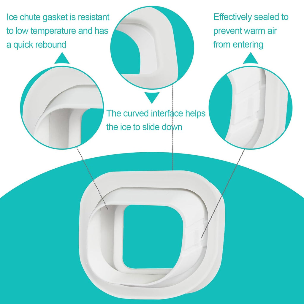 DA97-12594A Refrigerator Ice Chute Cap and Gasket Assembly fit for Samsung