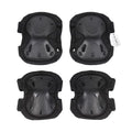 Pack of 4 Tactical Knee & Elbow Protective Pads Guard Black Knee and Elbow Pads Adjustable Shoulder Straps Gel Knee