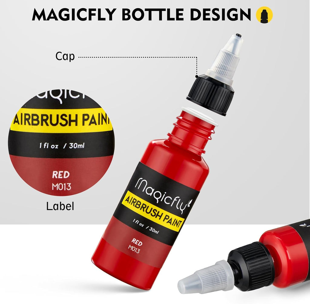 Airbrush Paint, 16 Colorsx30ml Air Brush Paint, Airbrush Paint Set | Fabric Spray Paint, Air Brush Painting Set