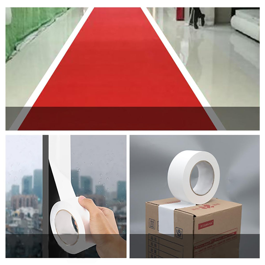 2 Pack White Duct Tape Heavy Duty Waterproof 40 Yards x 2 Inch Total
