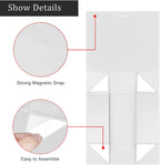 White Gift Box with Lid for Presents 10.5x7.5x3.1 Inches