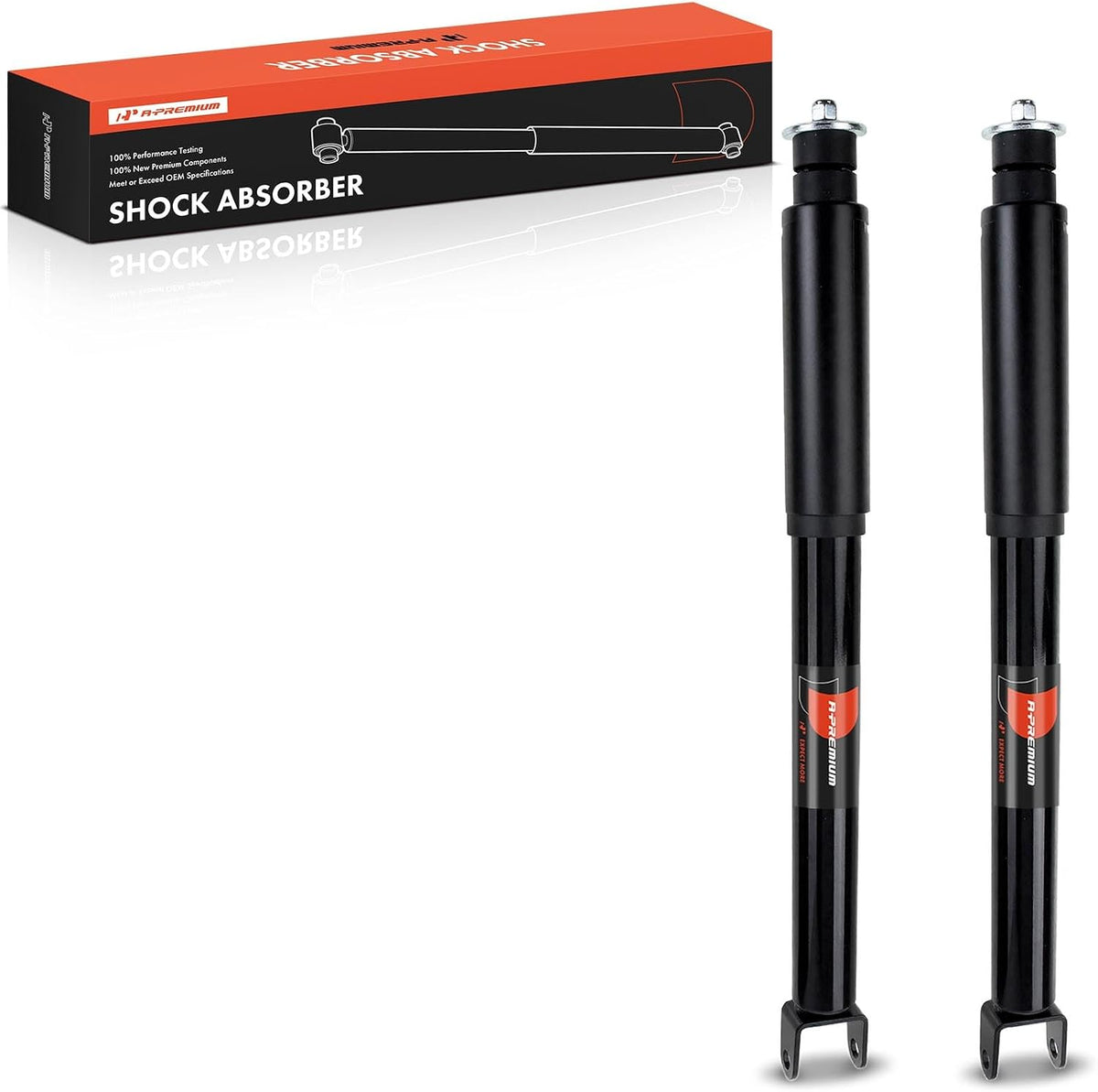 A-Premium Rear Shock Absorbers, Set of 2 - Compatible with Ford