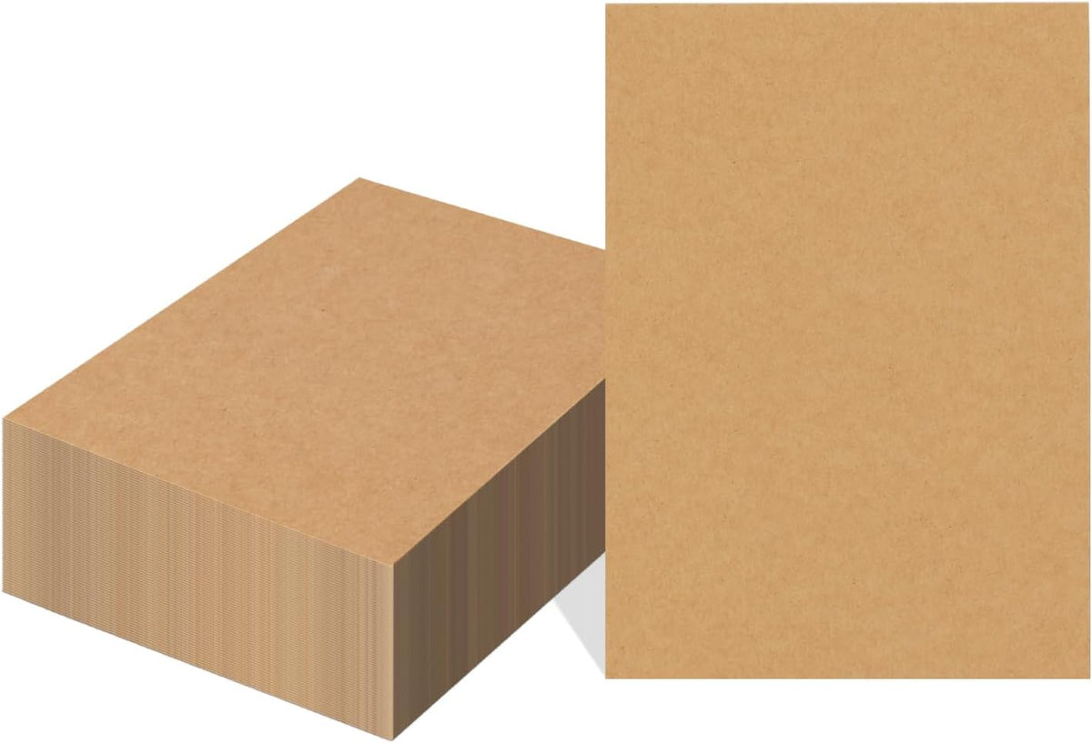 100 Pack 5x7 Chipboard Sheets, Kraft Cardboard for Shipping