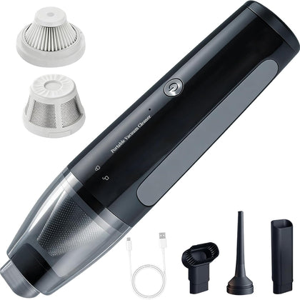Car Vacuum, Handheld Vacuum Cordless 22000Pa Suction with 2 Suction Modes, 2-in-1 Portable Mini Car Vacuum Cleaner