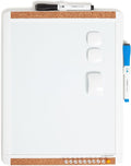 Contempo Magnetic Dry Erase Board, PINIT White Board, 11" x 14" Inches, White Plastic Frame Includes Markers