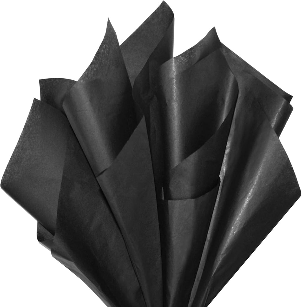 120 Sheets Black Tissue Paper for Gift Bag Wrapping,14 x 20 Inch