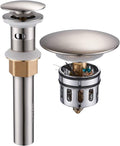 Vessel Sink Drain for Bathroom, Pop-up Drain With Detachable Basket Stopper, Anti-Explosion And Anti-Clogging Drain