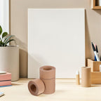4 Rolls 48mm Writable Water Activated Kraft Paper Packing Tape