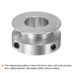 HARFINGTON Single Groove Pulley 14mm Fixed Bore 30mm Outer Diameter Aluminum Alloy with Hex Wrench for Drilling Machine 6mm PU Round Belt