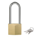Keyed Padlock 3 Keys Outdoor Solid Brass Lock 2.6" Shed Gate Hasp