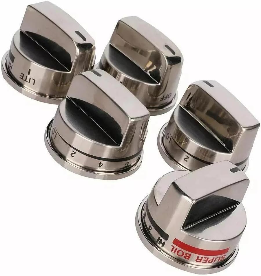 For 5pcs Knob for LG LRG30355ST LRG30357ST Stove Range Knob