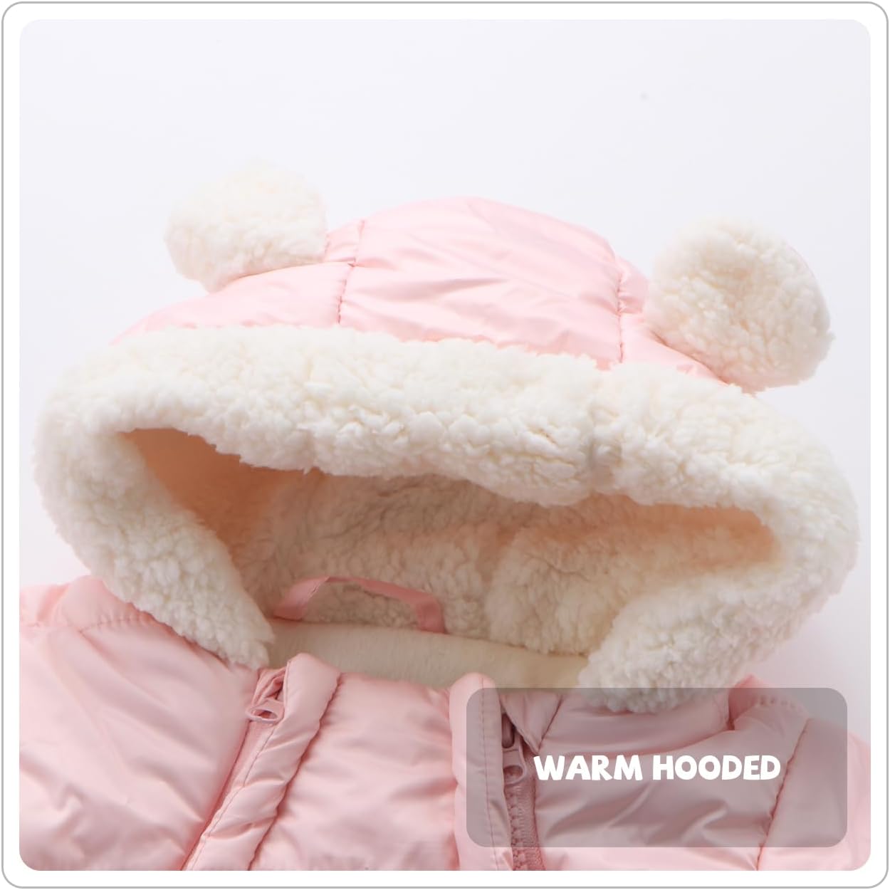 Baby Boy Winter Fleece Snowsuit Jacket Toddler Girl Jumpsuit Warm Snow Suit Coat