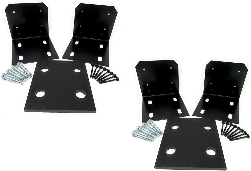 J.H. Yoder Timbers 10x10 Post Base Kit - Powder-Coated Heavy Duty Aluminum Post Anchors - Adjustable 9.25" - 10.5"