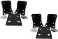 J.H. Yoder Timbers 10x10 Post Base Kit - Powder-Coated Heavy Duty Aluminum Post Anchors - Adjustable 9.25" - 10.5"