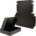 8x5.5x1.6 Shipping Boxes Black Mailer Corrugated Cardboard Box(25pcs)