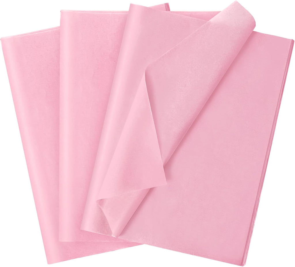 120 Sheets 14 x 20 Inch Pink Tissue Paper for Gift Bag Wrapping