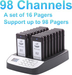 Restaurant Pager System, 16 Pagers, Wireless Paging System