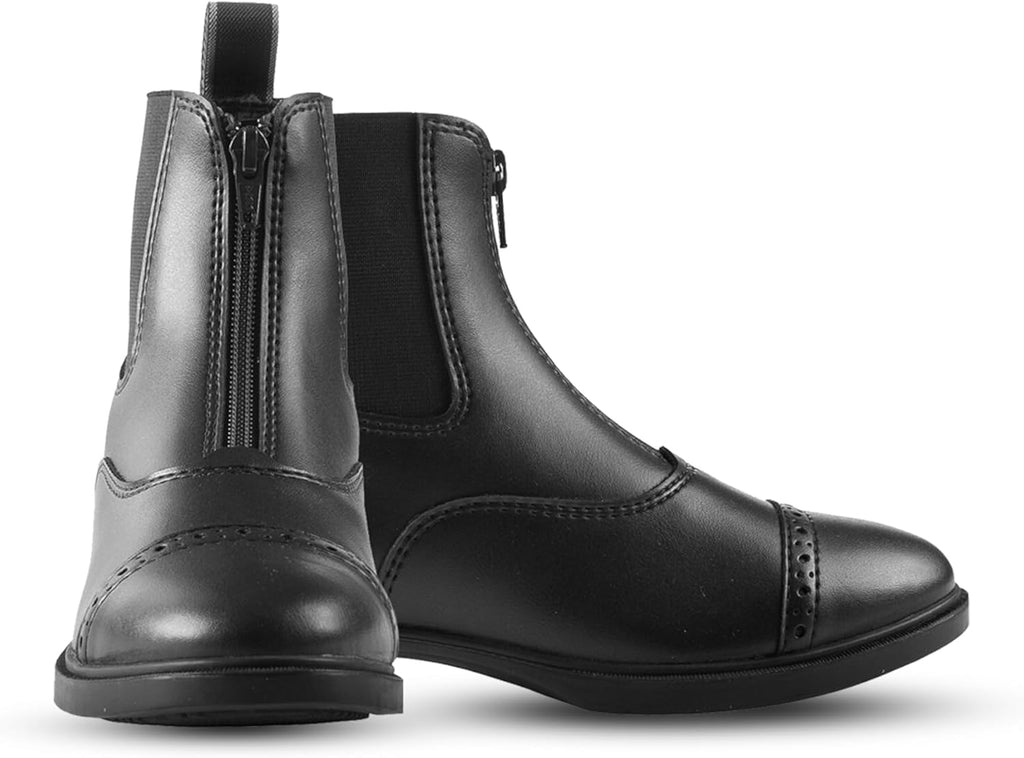 Wexford Womens' Paddock Boots Synthetic Leather Zip Design Footwear